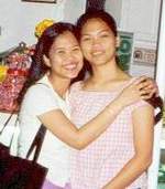 Me and sister Bhe at the airport also. Sad s'ya that I was leaving na!
