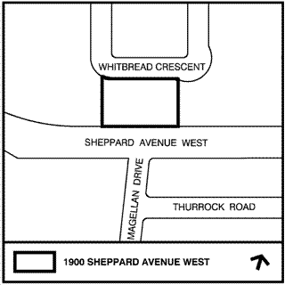 Map of 1900 Sheppard area