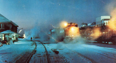 The train station