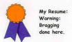 My On-line resume