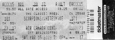 'Snake ticket