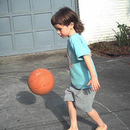 Vincent dribbling
