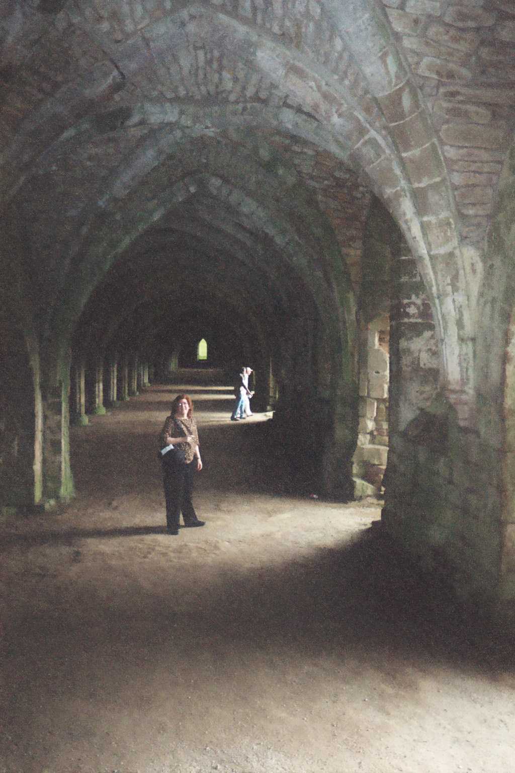 Sherron in Refectory of Fountains Abbey