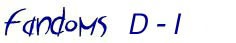 Fandoms D - I