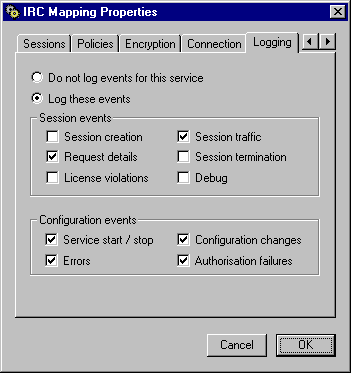 IRC logging