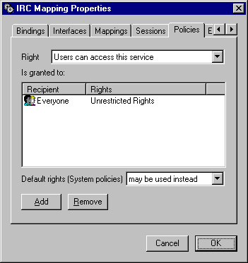 IRC Policies
