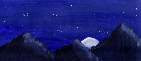 Mountain Moon-rise