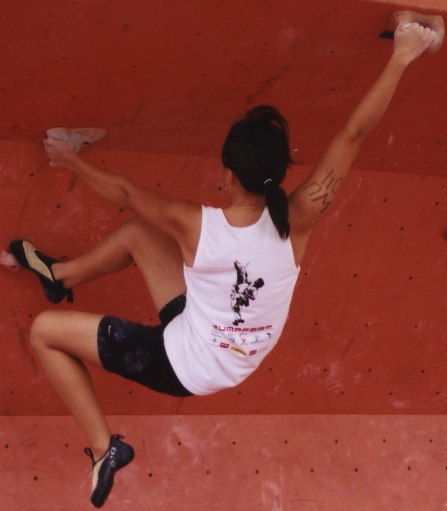 me during a competition climb
