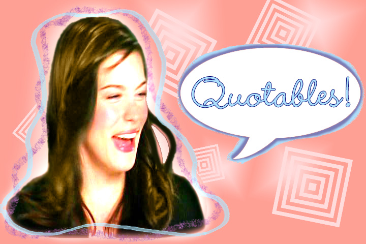 Liv says yay for "Quotables!"