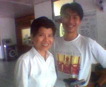 With Probe Team's Ms. Cheche Lazaro.