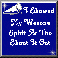 Fantanthia Wee One Shout Award 8.31.99
