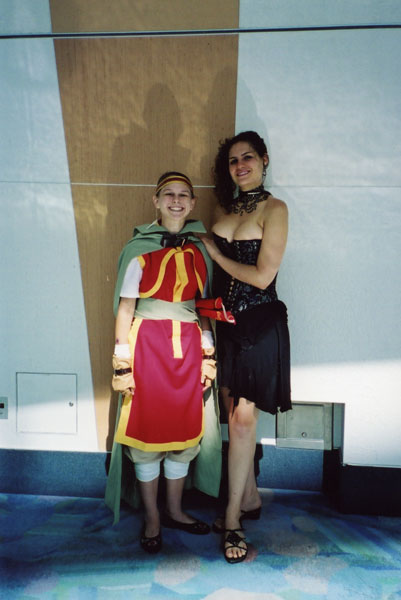 Wasn't I lucky to see her there?