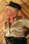 lady carol in shinyblouse and leather pants1