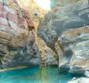 GRCA 31883 TINTED IMAGE. MOUTH OF HAVASU CREEK.  ROW 23 ON AN F.H. MAUDE, LOS ANGELES LABEL.