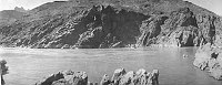 FOOT OF BASS TRAIL TAKEN FROM THE N SIDE COLORADO RIVER AT BASS CROSSING. 14 SEP 1906. MELLICK, BASS.