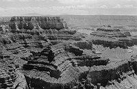 I) PHOTOS I, II, III, AND IV HELD TOGETHER AT THE SKYLINE GIVE  SOME FAINT IMPRESSION OF THE SWEEP OF VIEW.  A GOOD BRANCH ROAD FROM THE CAPE ROYAL ROAD TO HERE (NOT HARD TO BUILD OR MAINTAIN)  WOULD BE ABOUT AS REWARDING AS THE ROAD TO POINT SUBLIME (JUS