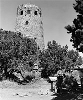 SUN TEMPLE RUIN WALLS, MEVE N.P. USED BY MARY COLTER DURING WATCHTOWER DESIGN. SEPT 1995. NPS, QUINN. 