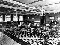 EL TOVAR HOTEL - THE MUSIC ROOM. PIANO, TABLES & A VARIETY OF CHAIRS. CIRCA 1905. DETROIT PUBLISHING. 