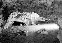 INTERIOR VIEW OF RAMPART CAVE - SEPT 1938. NPS.