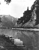 GRCA 14769 - #17243 GREEN RIVER, THE CANYON OF DESOLATION. LIGHTHOUSE ROCK IN BACKGROUND. FROM THE SECOND POWELL EXPEDITION. 