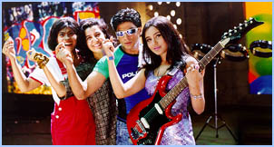 Kajol, Farah Khan (Chereographer), Shah Rukh Han and Rani