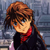 Duo Maxwell of Gundam Wing. Confession: I stole the background - it is actaully an Endless Waltz screencap. I am  very very lazy....