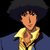 From Cowboy Bebop, Spike Spiegel. What a cutie!