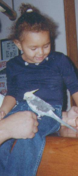 Alyssa and buddy bird