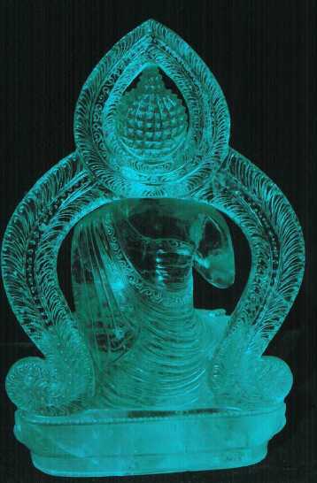 Buddha in crystal: Back Look