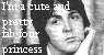 I'm neither cute or pretty...thats Paul's job! *winks*