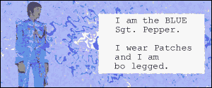 I'm the BLUE Sgt. Pepper!