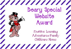 Positive Learning Adventures Family Childcare Home - Beary Special Site Award