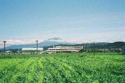Asuka Junior High School and Mt. Chokai