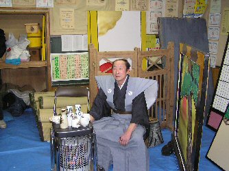 Lots of sake backstage