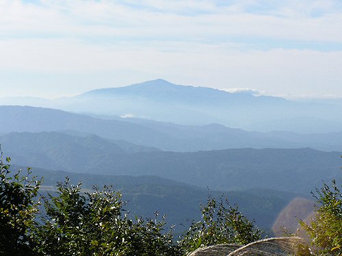 Mount Gassan in the distance.