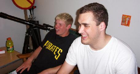 Nick and Aaron watch some games before playing