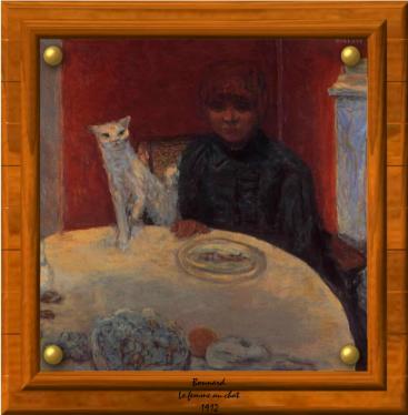 le femme au chat