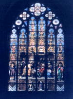 Stained glass in the Cathedral of Saints-Michel and Gudule