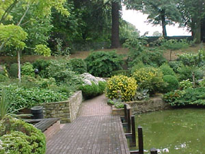 water feature decking