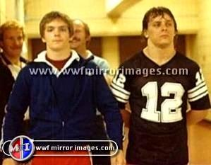 Benoit to the left when he was 14 years