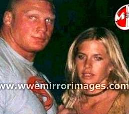 Brock Lesna with his wife
