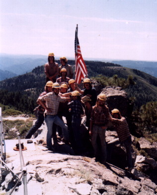 Fire crew in 1980