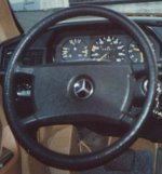Old steering wheel