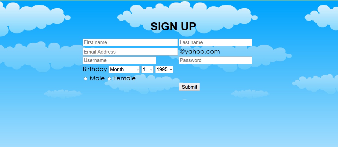 Sign Up