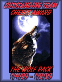 The Wolf Pack's Team Cheer Award