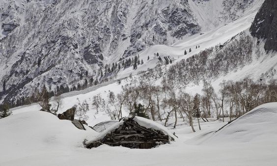 Naltar in winter Pakistan: 