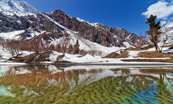 Naltar in winter. Pakistan: 