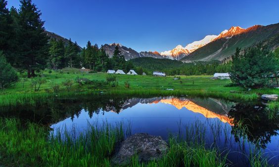 Sunset on Nangaparbat: 