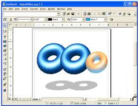 Screenshot: OpenOffice.org Draw