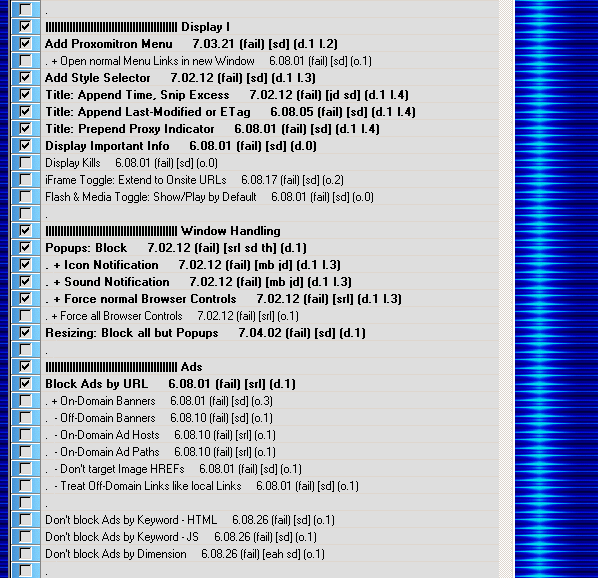 Web config control - Display